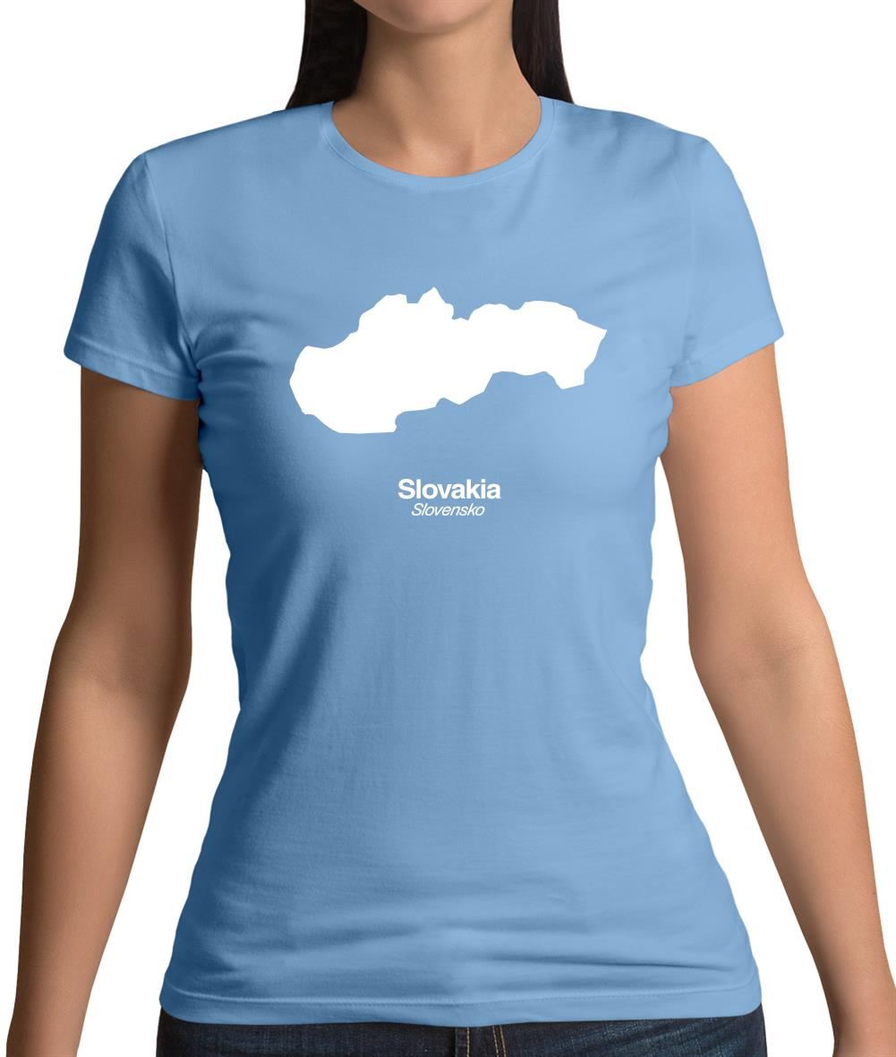 Slovakia Silhouette Womens T-Shirt Slovakia Silhouette Womens T-Shirt