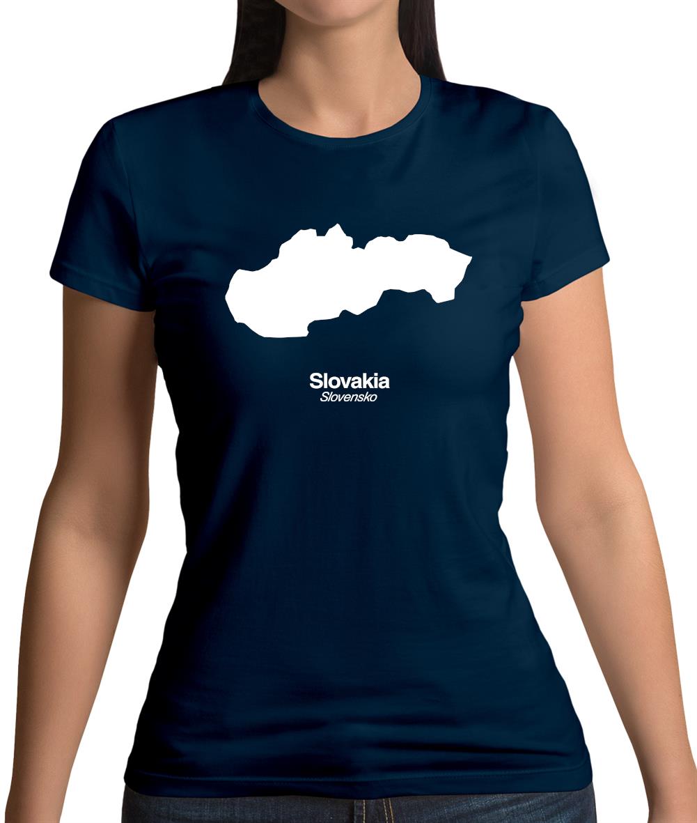Slovakia Silhouette Womens T-Shirt Slovakia Silhouette Womens T-Shirt