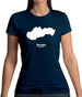 Slovakia Silhouette Womens T-Shirt Slovakia Silhouette Womens T-Shirt