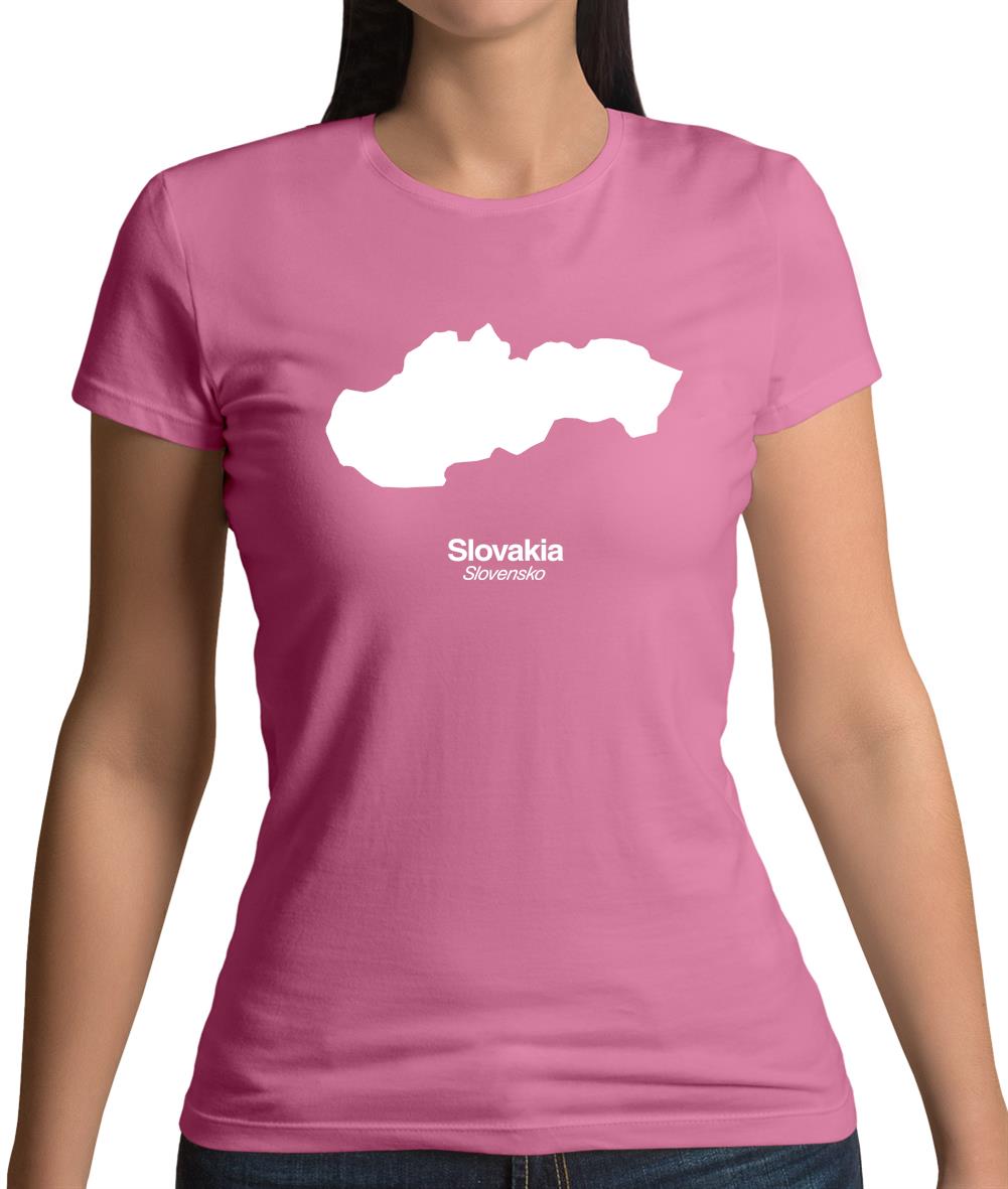 Slovakia Silhouette Womens T-Shirt Slovakia Silhouette Womens T-Shirt