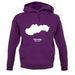 Slovakia Silhouette unisex hoodie Slovakia Silhouette unisex hoodie