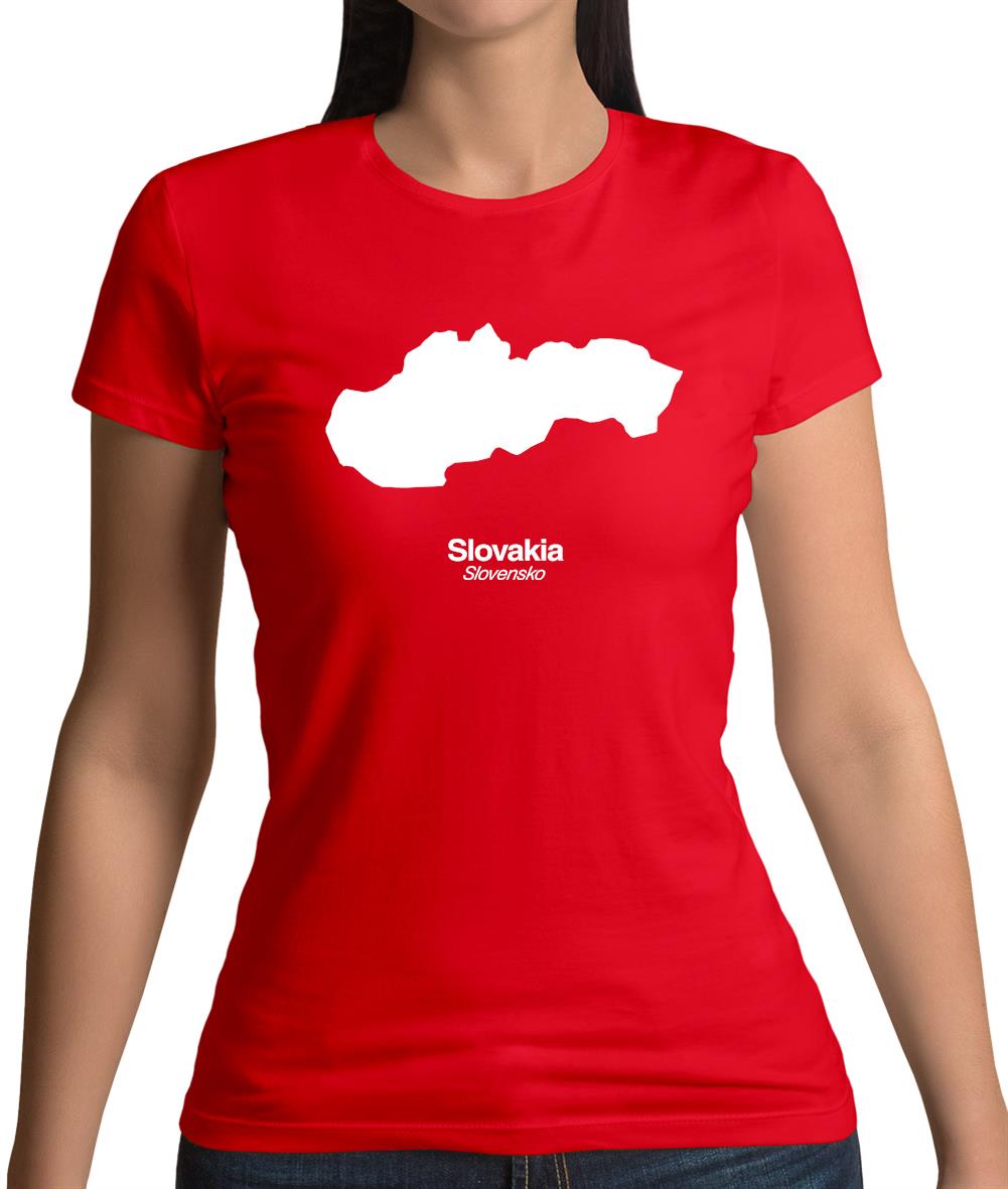 Slovakia Silhouette Womens T-Shirt Slovakia Silhouette Womens T-Shirt