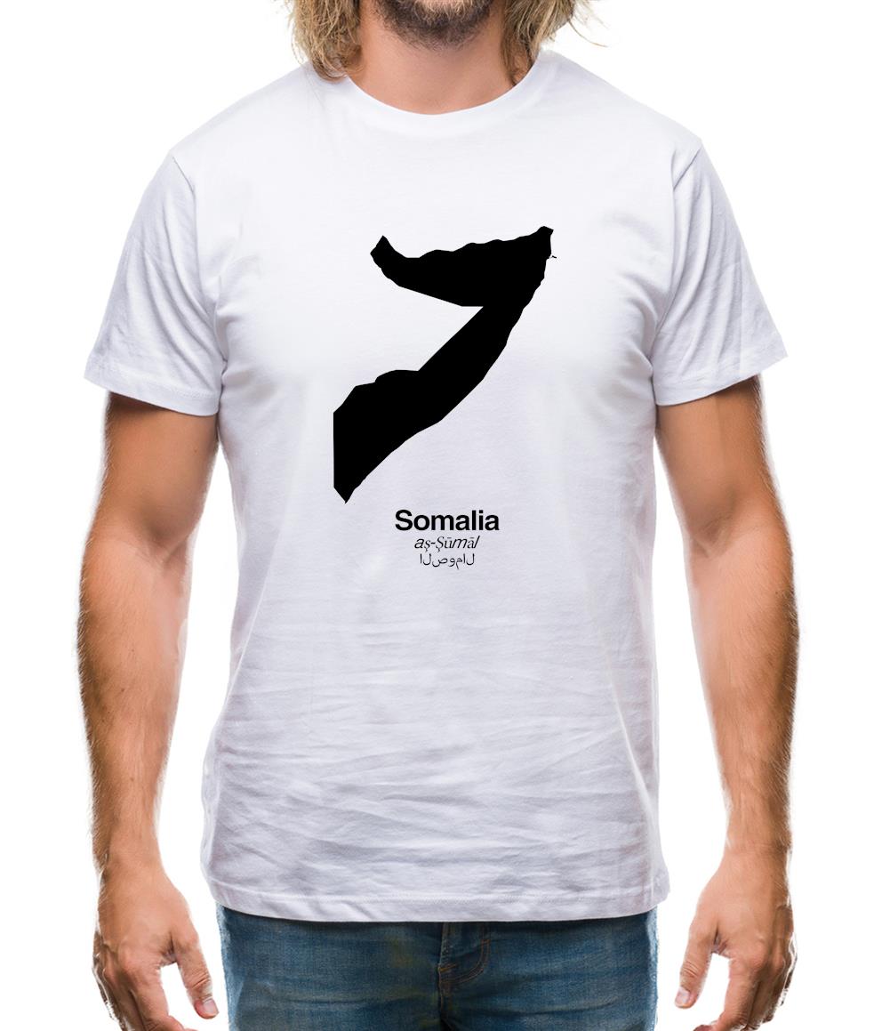 Somalia Silhouette Mens T-Shirt Somalia Silhouette Mens T-Shirt