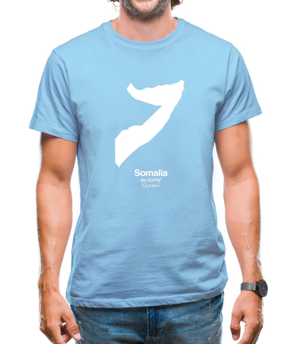 Somalia Silhouette Mens T-Shirt Somalia Silhouette Mens T-Shirt