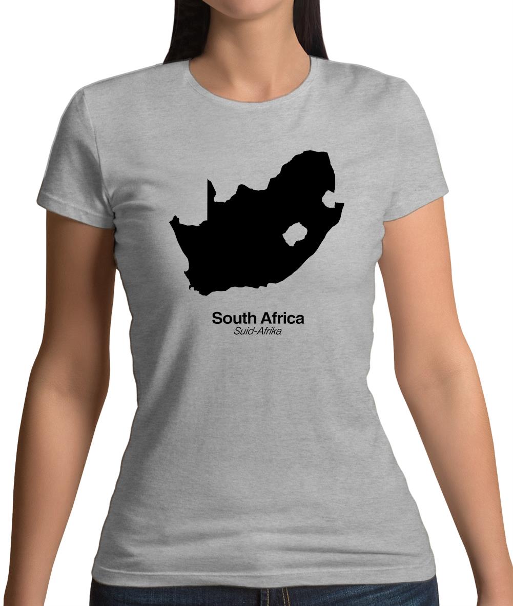South Africa Silhouette Womens T-Shirt South Africa Silhouette Womens T-Shirt