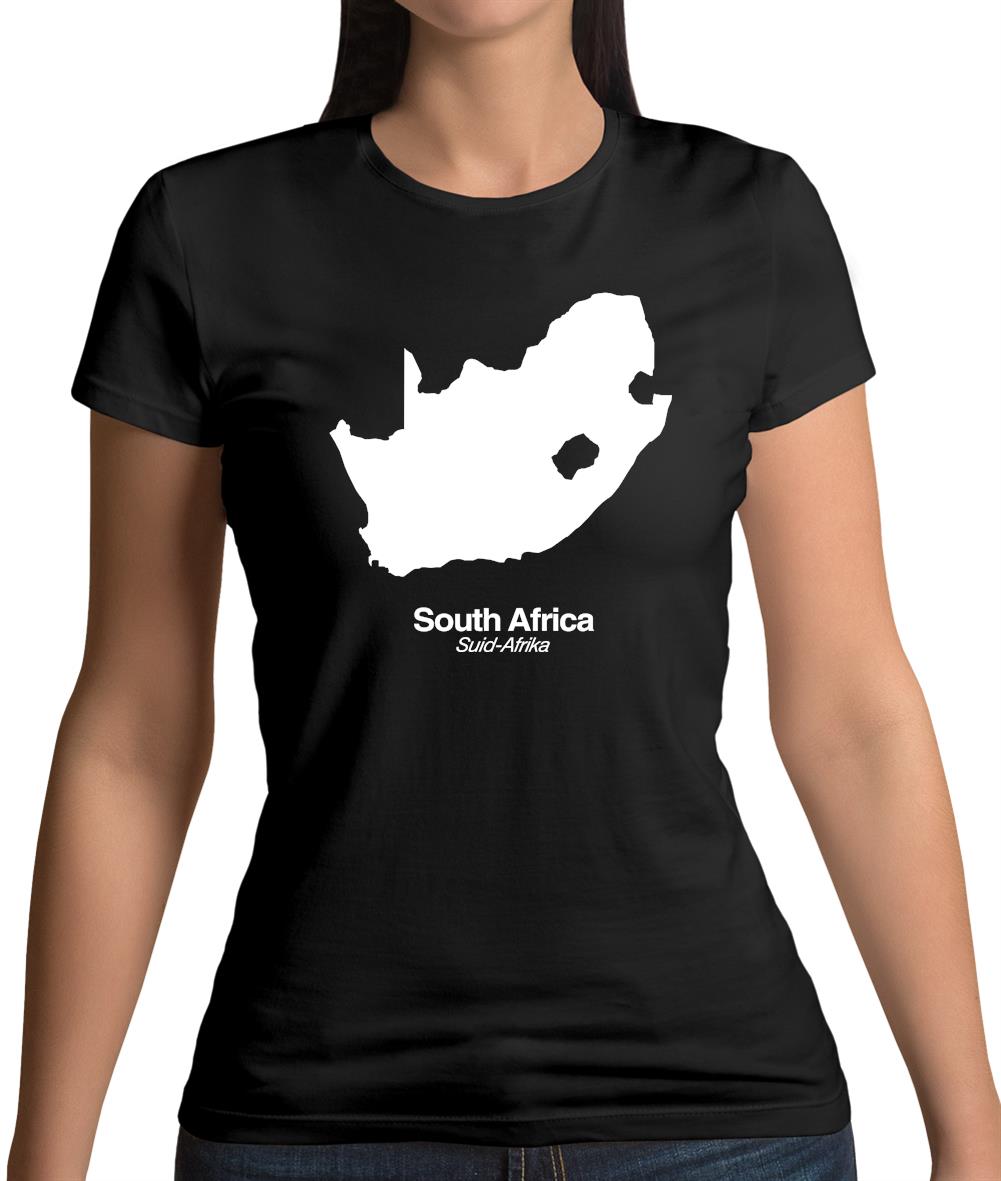 South Africa Silhouette Womens T-Shirt South Africa Silhouette Womens T-Shirt