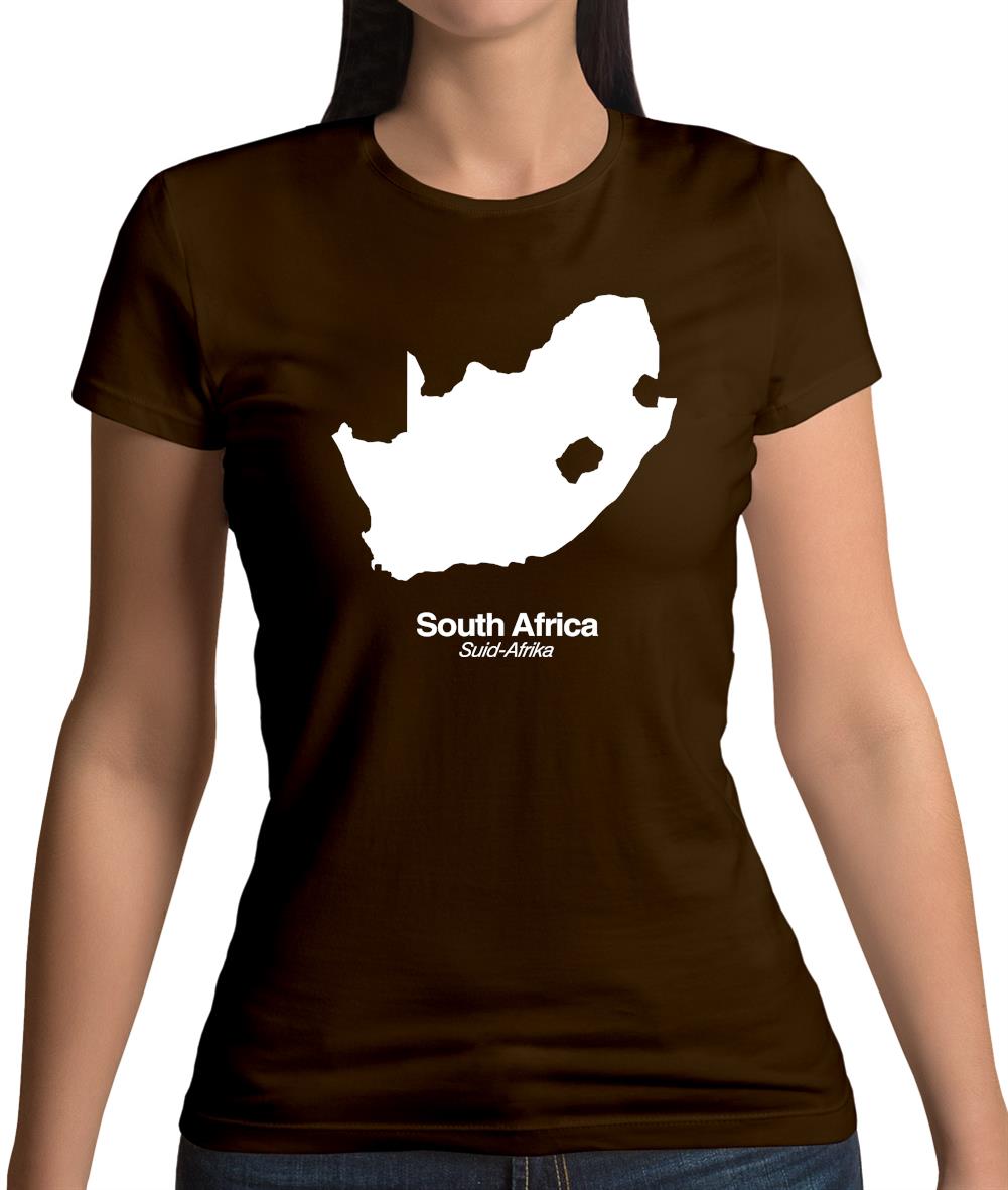 South Africa Silhouette Womens T-Shirt South Africa Silhouette Womens T-Shirt