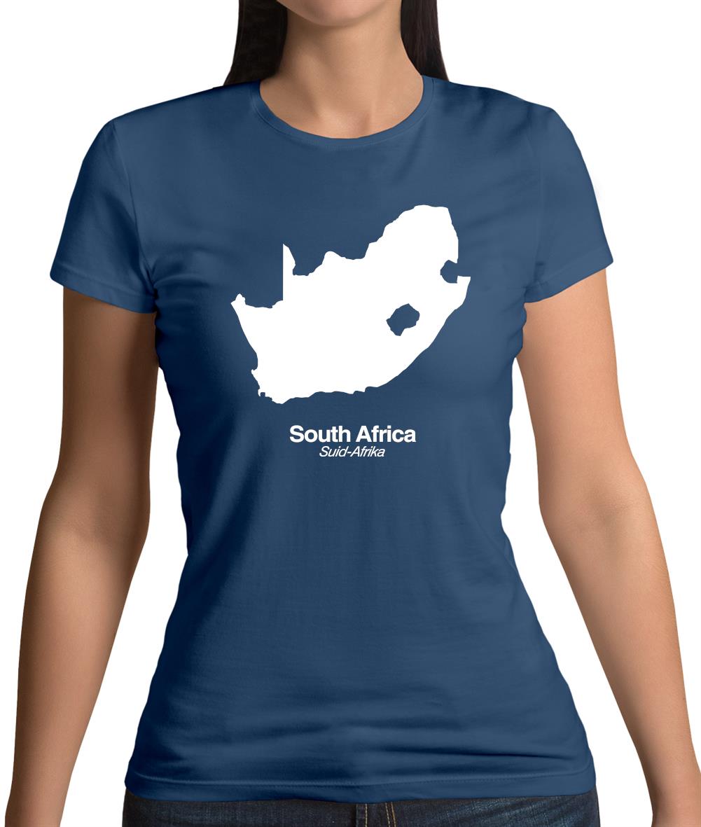 South Africa Silhouette Womens T-Shirt South Africa Silhouette Womens T-Shirt