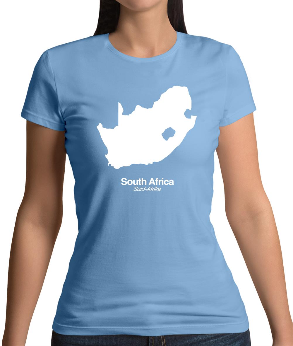 South Africa Silhouette Womens T-Shirt South Africa Silhouette Womens T-Shirt