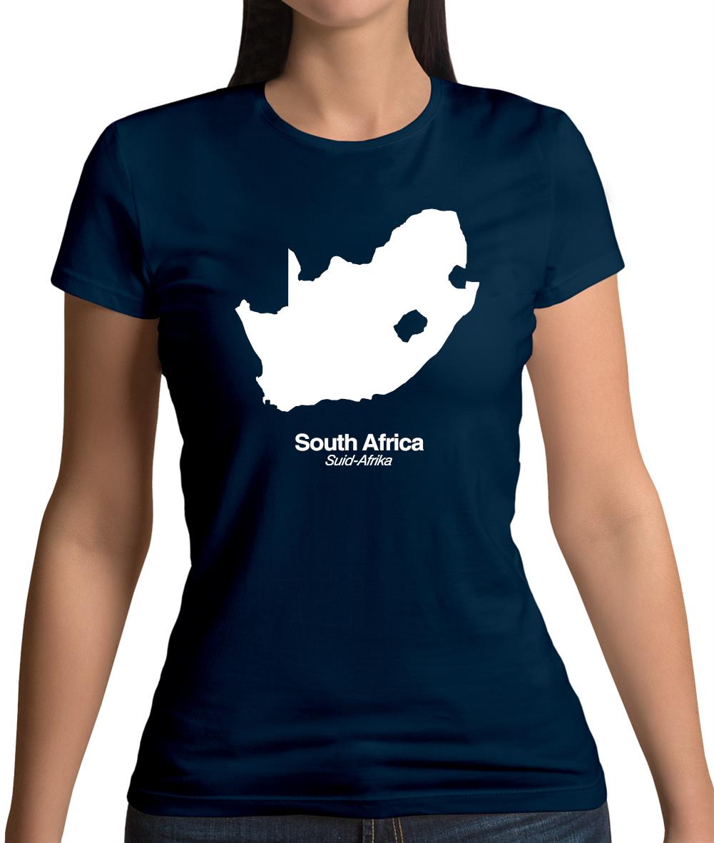 South Africa Silhouette Womens T-Shirt South Africa Silhouette Womens T-Shirt