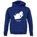 South Africa Silhouette unisex hoodie South Africa Silhouette unisex hoodie