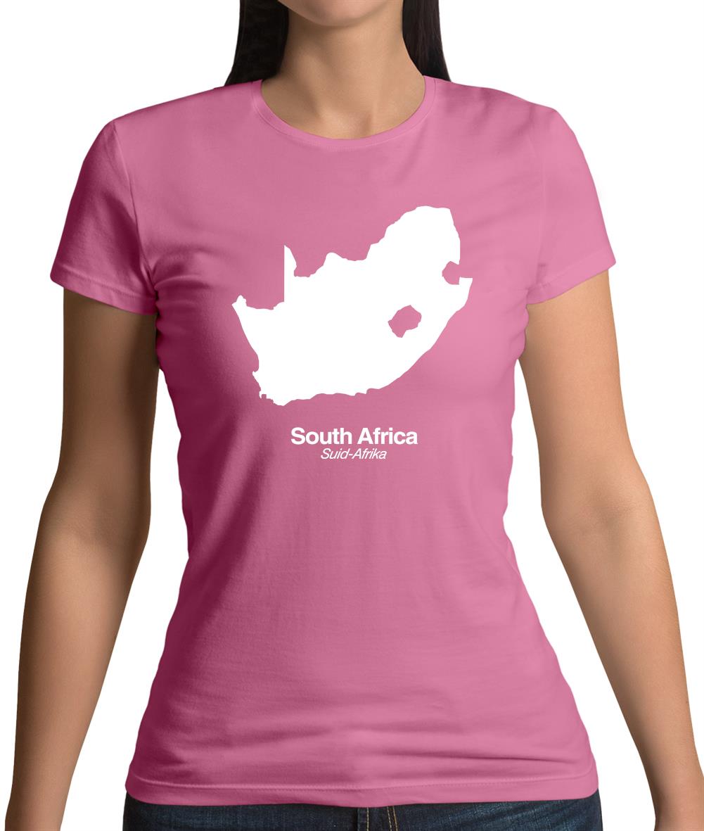 South Africa Silhouette Womens T-Shirt South Africa Silhouette Womens T-Shirt