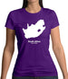 South Africa Silhouette Womens T-Shirt South Africa Silhouette Womens T-Shirt