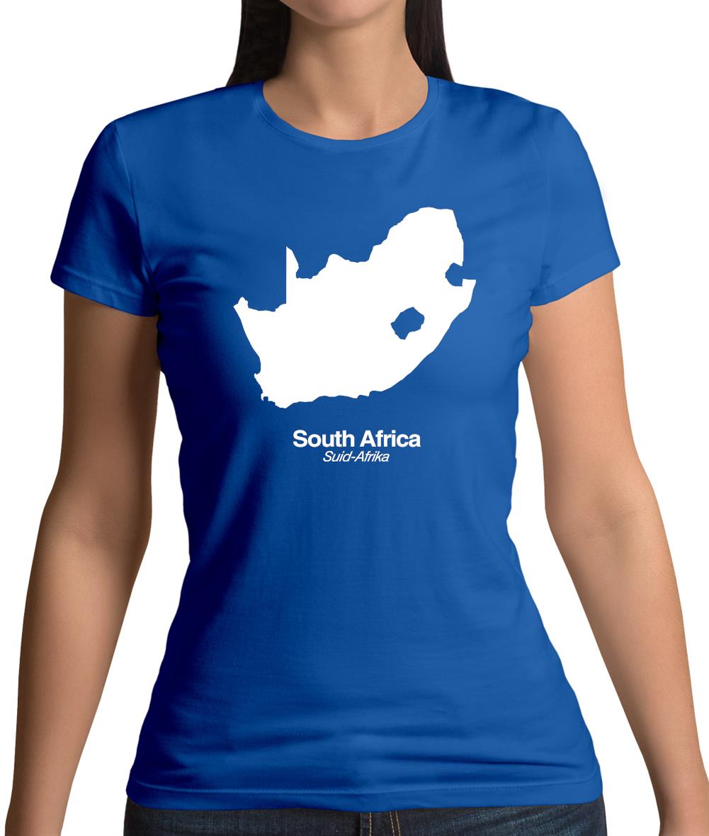 South Africa Silhouette Womens T-Shirt South Africa Silhouette Womens T-Shirt