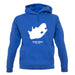 South Africa Silhouette unisex hoodie South Africa Silhouette unisex hoodie
