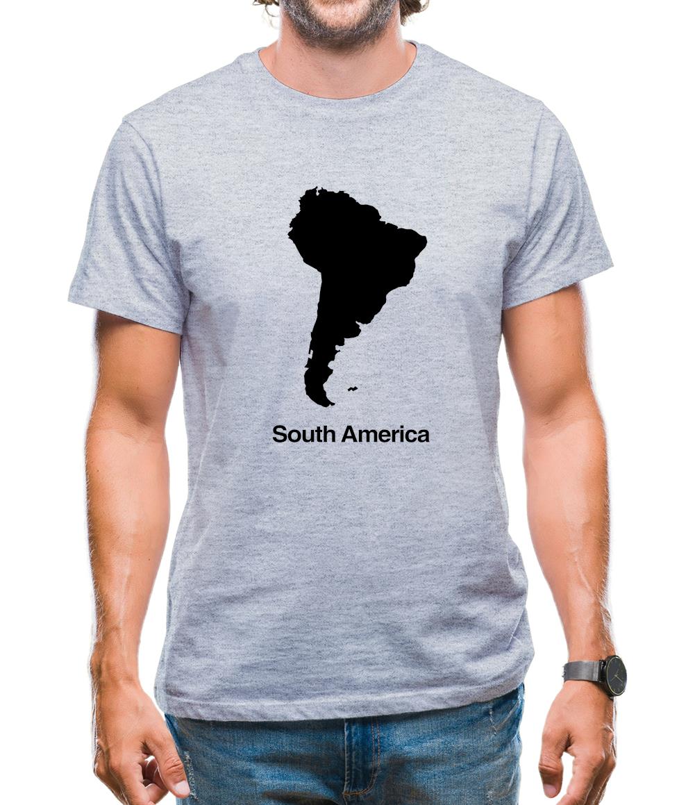 South America Silhouette Mens T-Shirt South America Silhouette Mens T-Shirt