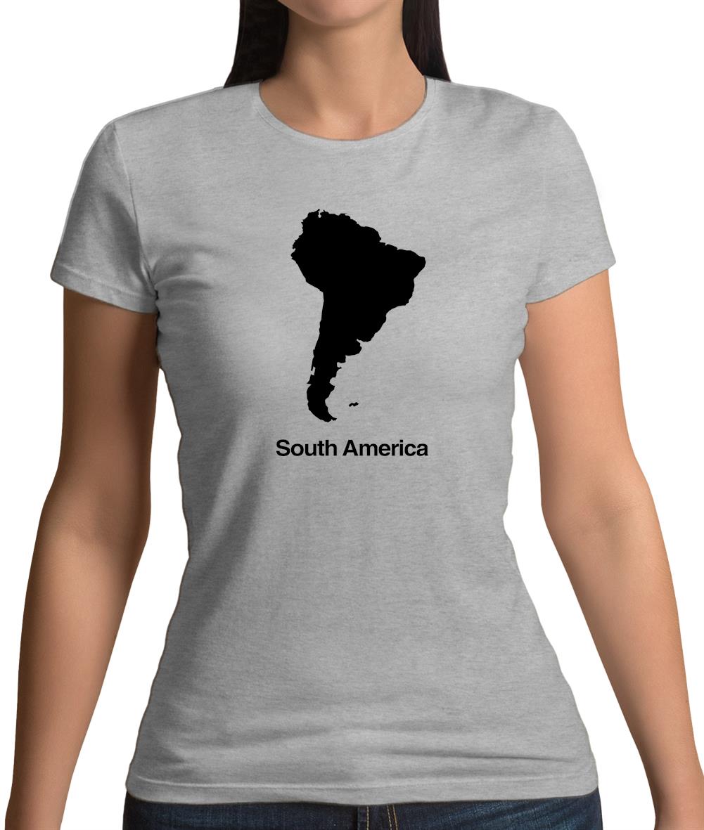 South America Silhouette Womens T-Shirt South America Silhouette Womens T-Shirt