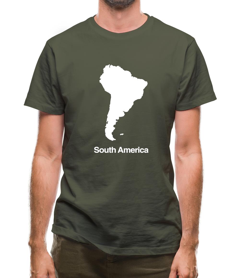 South America Silhouette Mens T-Shirt South America Silhouette Mens T-Shirt