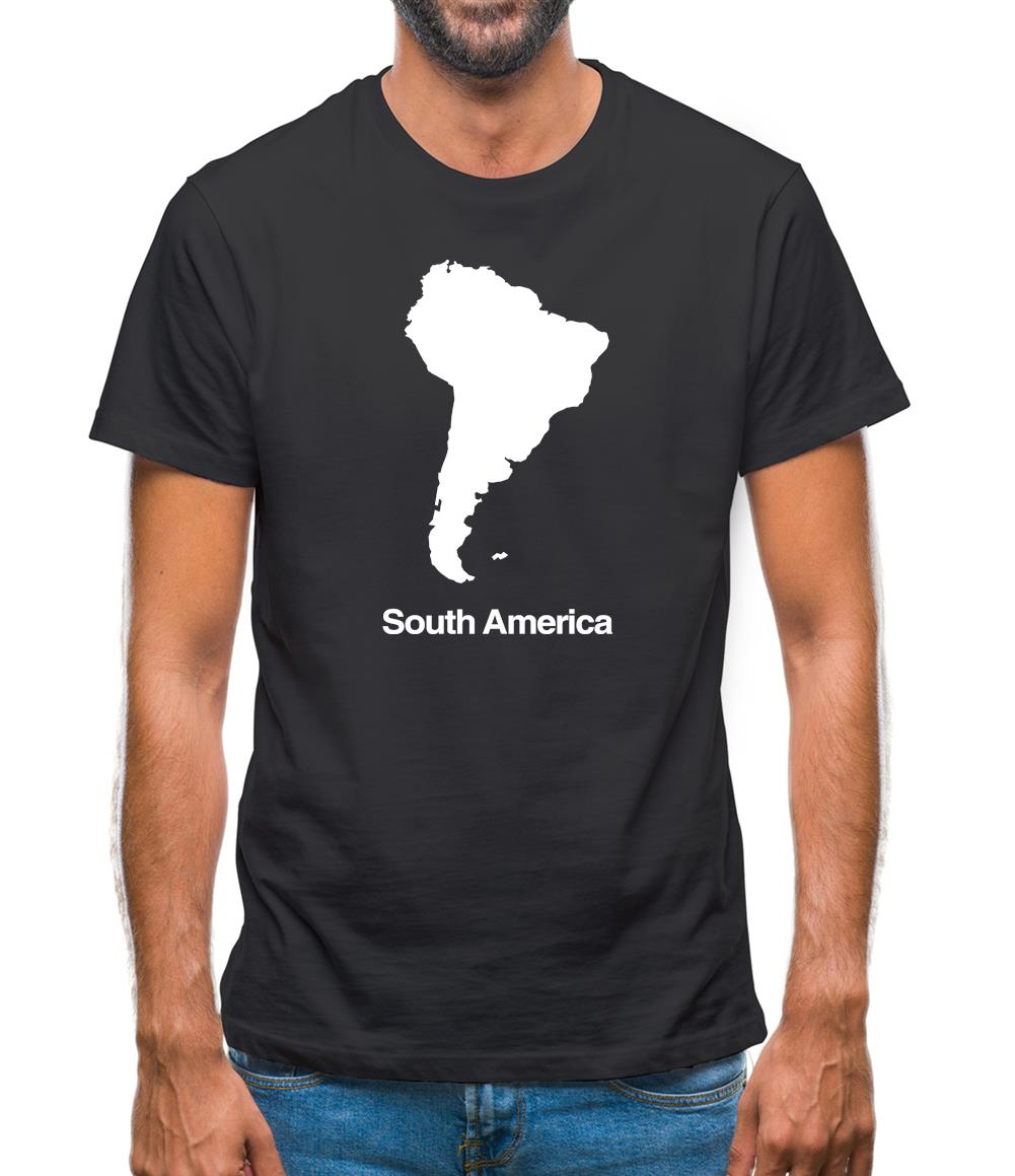 South America Silhouette Mens T-Shirt South America Silhouette Mens T-Shirt