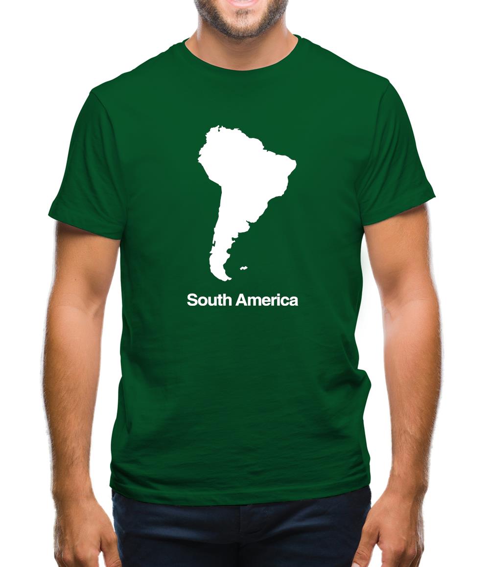 South America Silhouette Mens T-Shirt South America Silhouette Mens T-Shirt