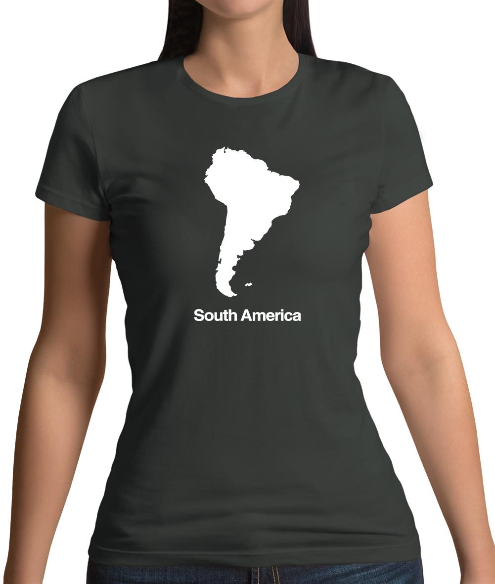 South America Silhouette Womens T-Shirt South America Silhouette Womens T-Shirt