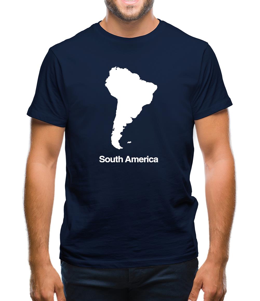 South America Silhouette Mens T-Shirt South America Silhouette Mens T-Shirt