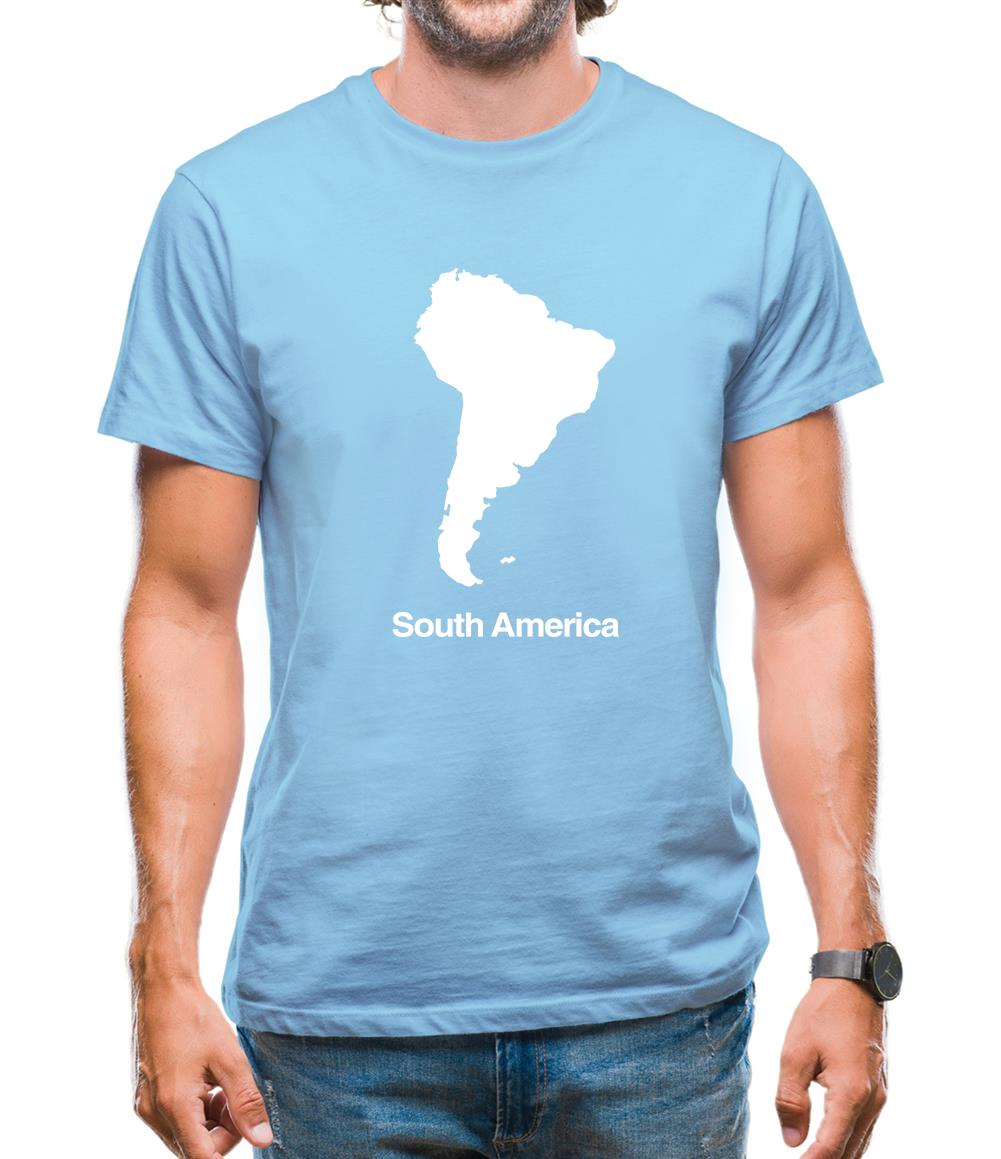 South America Silhouette Mens T-Shirt South America Silhouette Mens T-Shirt