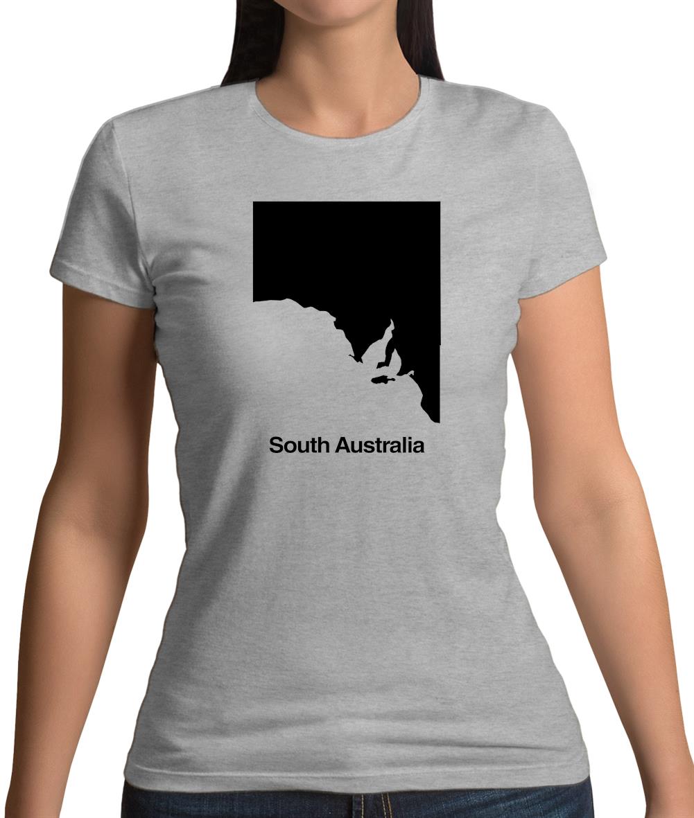South Australia Silhouette Womens T-Shirt South Australia Silhouette Womens T-Shirt