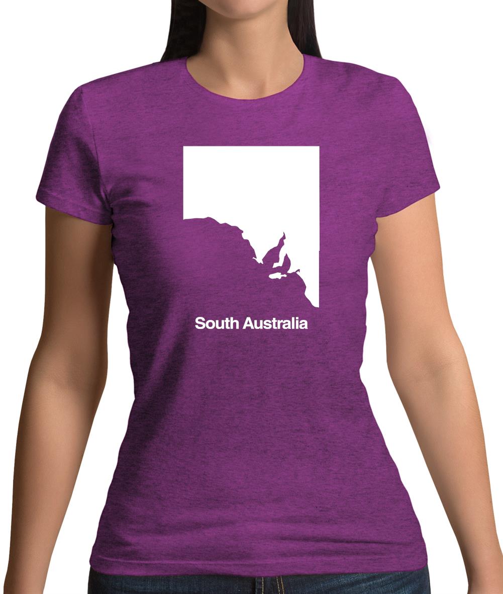 South Australia Silhouette Womens T-Shirt South Australia Silhouette Womens T-Shirt