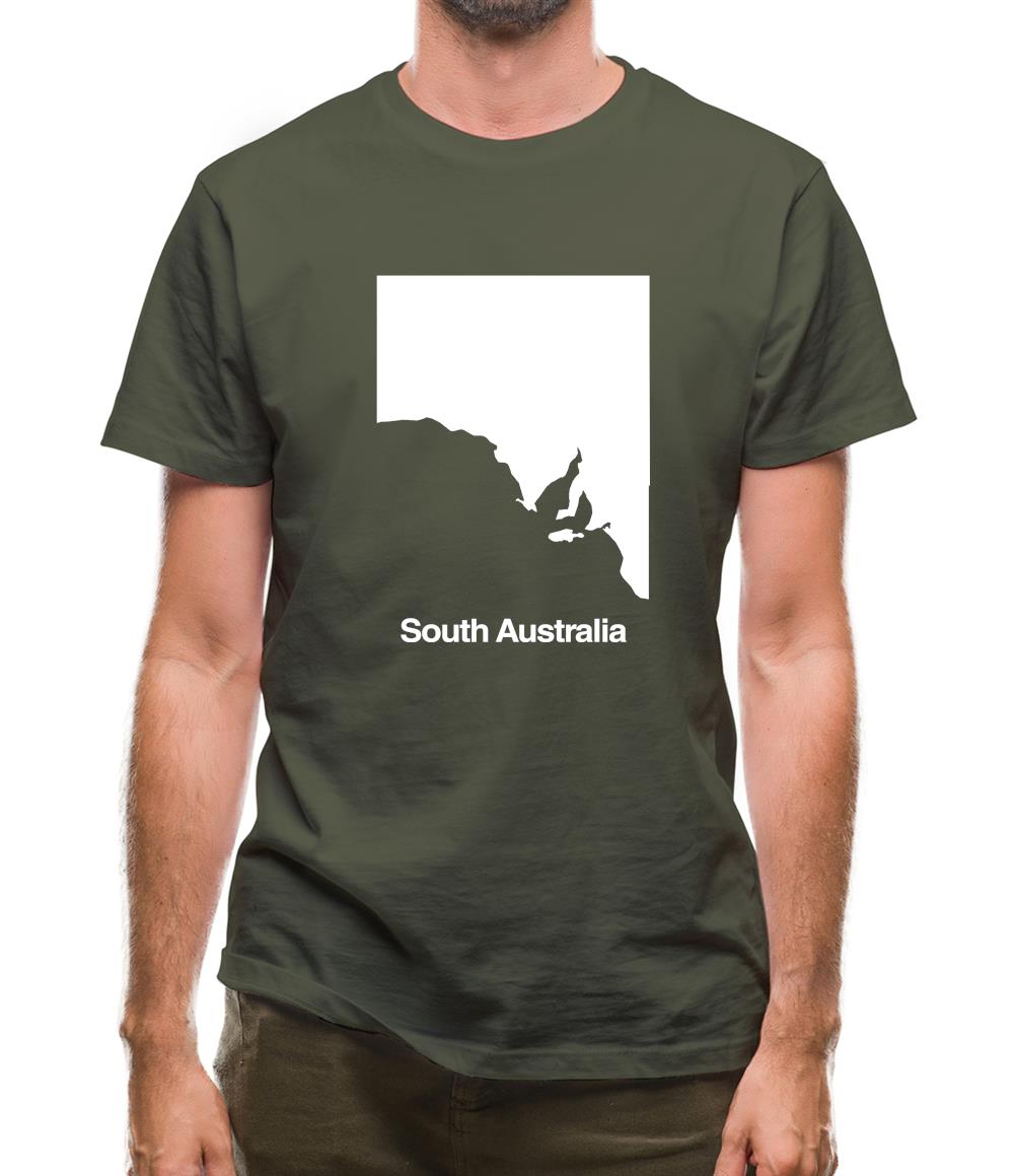 South Australia Silhouette Mens T-Shirt South Australia Silhouette Mens T-Shirt
