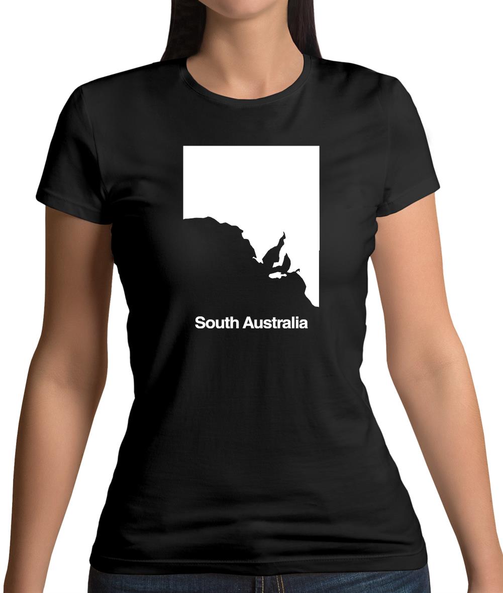 South Australia Silhouette Womens T-Shirt South Australia Silhouette Womens T-Shirt