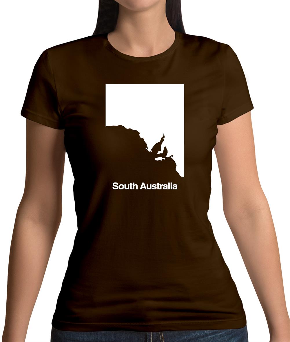 South Australia Silhouette Womens T-Shirt South Australia Silhouette Womens T-Shirt