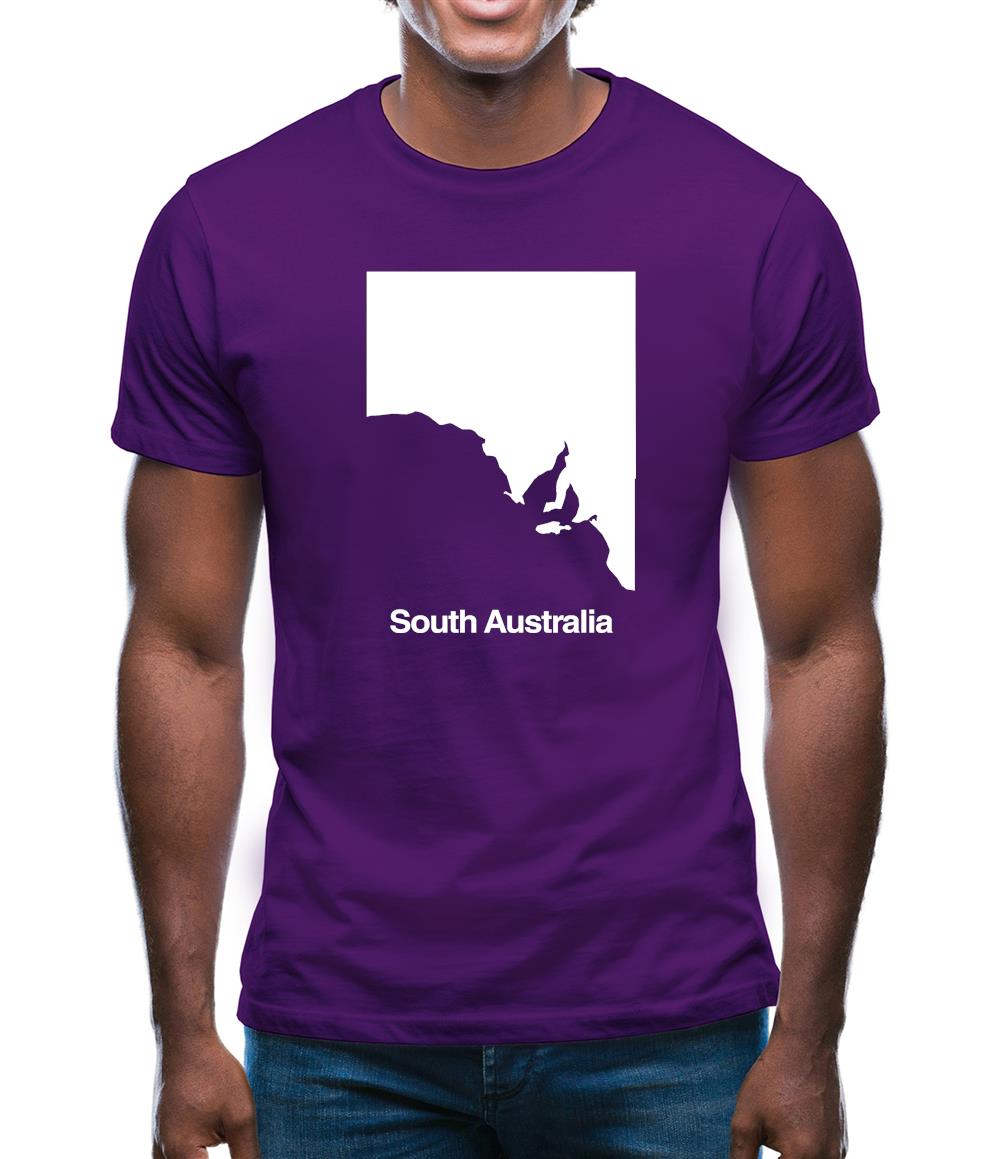South Australia Silhouette Mens T-Shirt South Australia Silhouette Mens T-Shirt