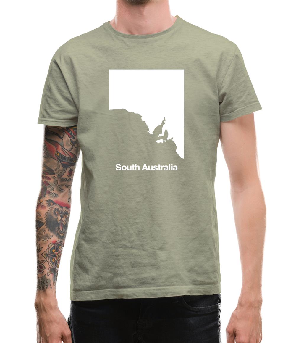 South Australia Silhouette Mens T-Shirt South Australia Silhouette Mens T-Shirt