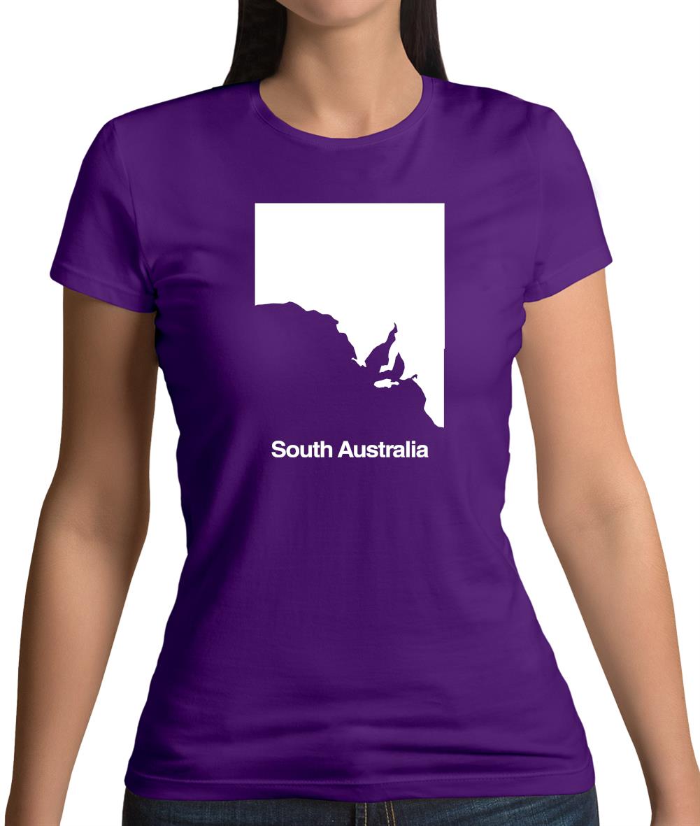 South Australia Silhouette Womens T-Shirt South Australia Silhouette Womens T-Shirt