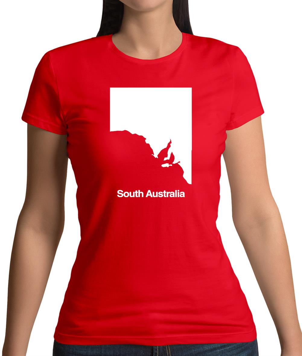 South Australia Silhouette Womens T-Shirt South Australia Silhouette Womens T-Shirt