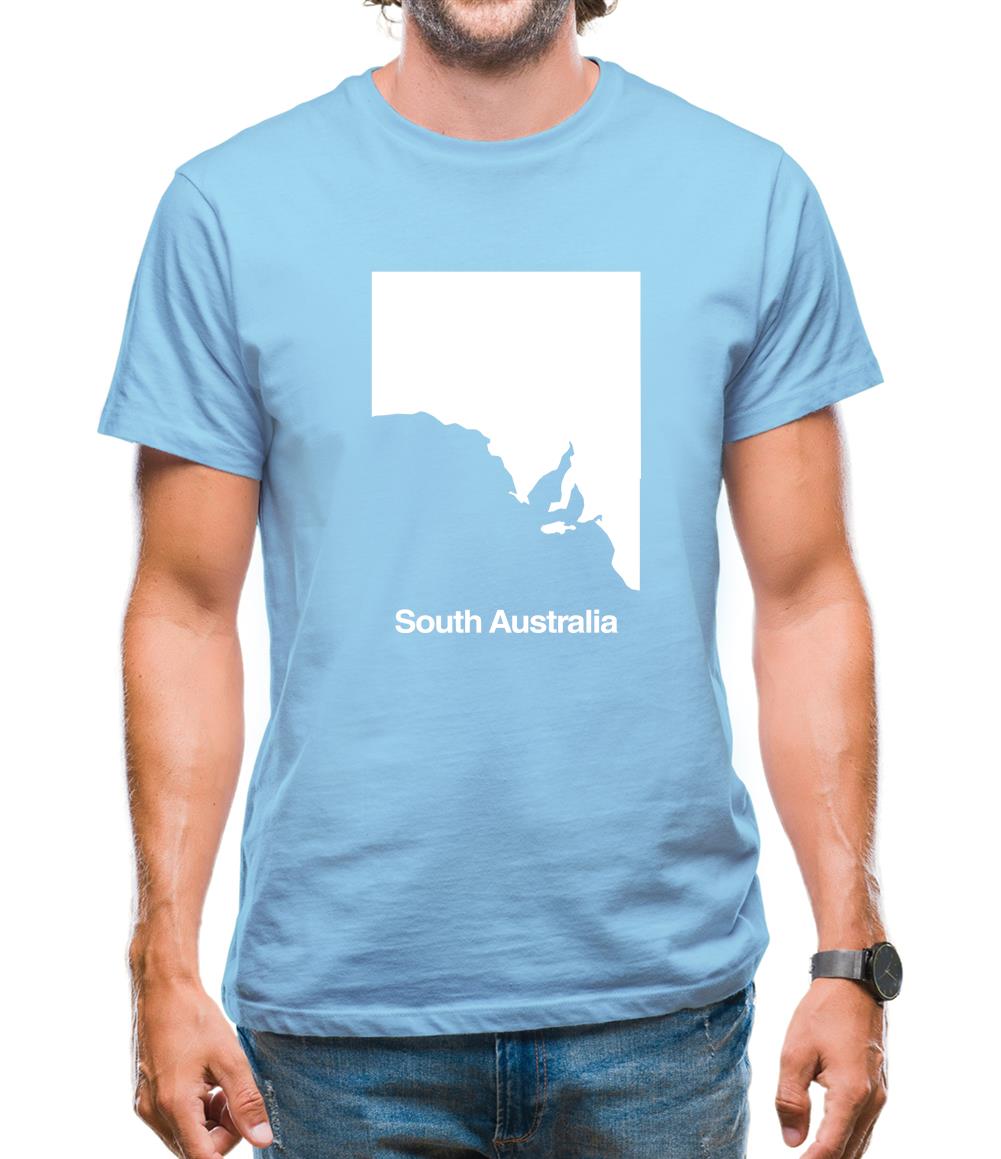 South Australia Silhouette Mens T-Shirt South Australia Silhouette Mens T-Shirt