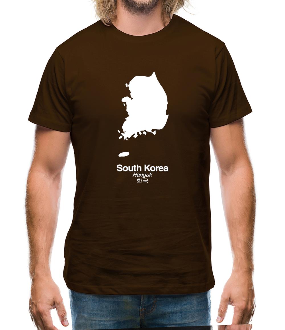 South Korea Silhouette Mens T-Shirt South Korea Silhouette Mens T-Shirt