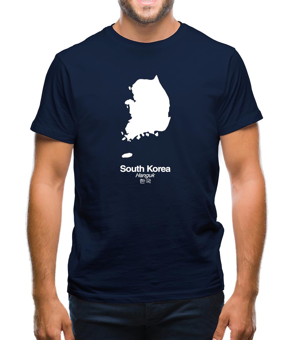 South Korea Silhouette Mens T-Shirt South Korea Silhouette Mens T-Shirt