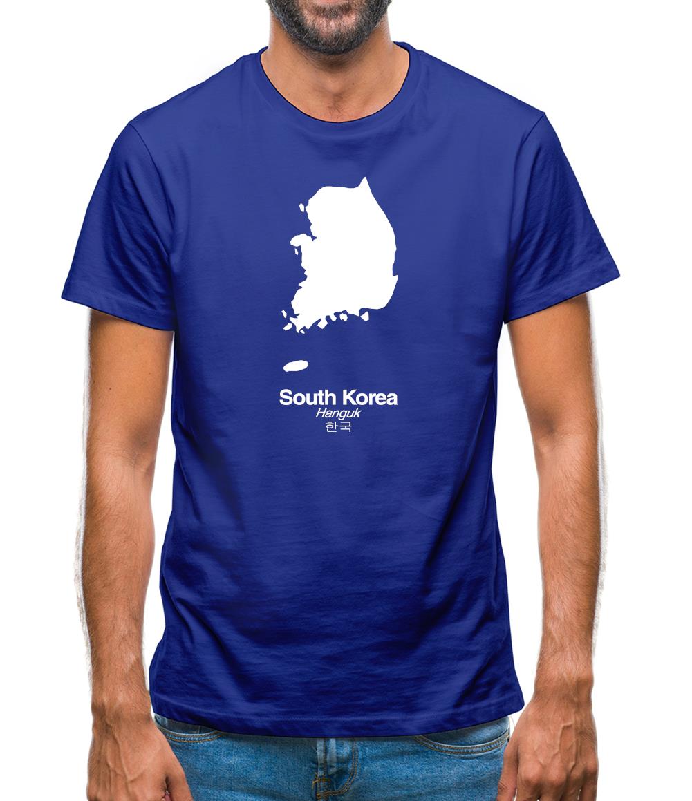 South Korea Silhouette Mens T-Shirt South Korea Silhouette Mens T-Shirt