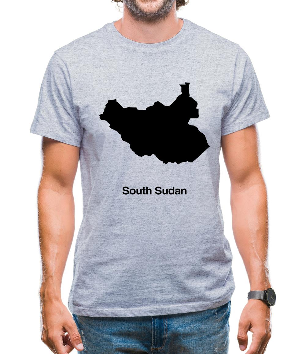 South Sudan Silhouette Mens T-Shirt South Sudan Silhouette Mens T-Shirt
