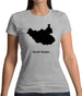 South Sudan Silhouette Womens T-Shirt South Sudan Silhouette Womens T-Shirt