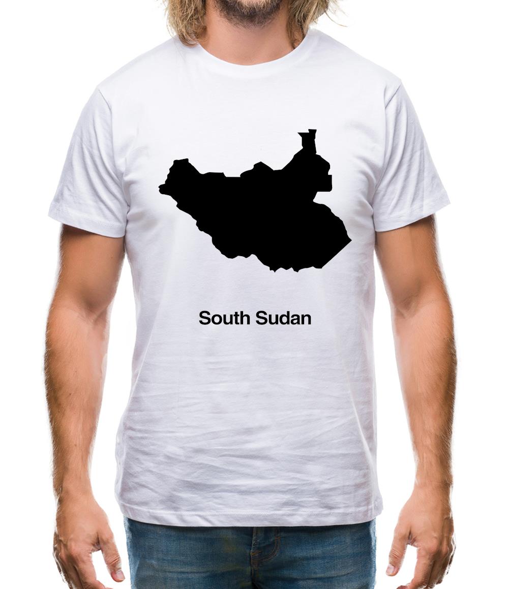 South Sudan Silhouette Mens T-Shirt South Sudan Silhouette Mens T-Shirt