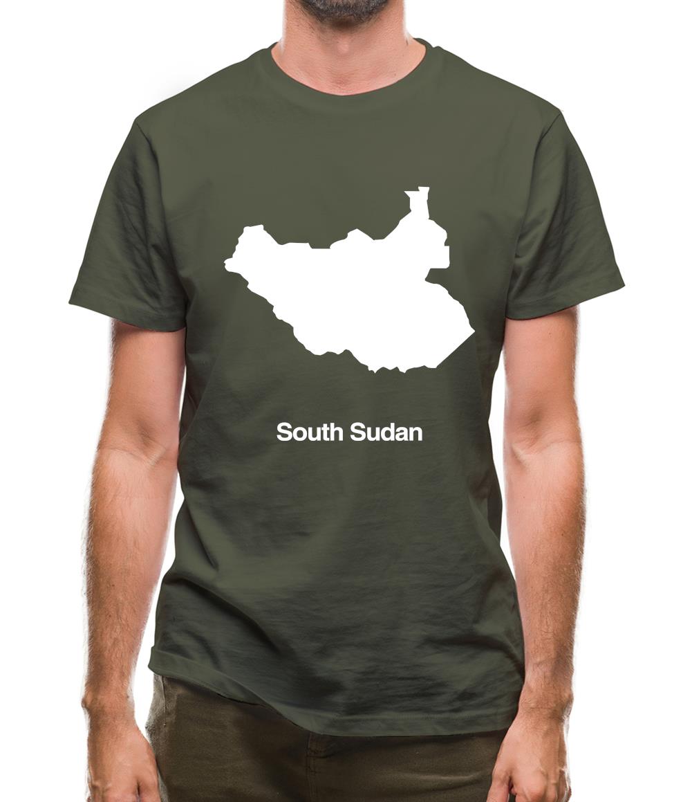 South Sudan Silhouette Mens T-Shirt South Sudan Silhouette Mens T-Shirt
