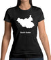 South Sudan Silhouette Womens T-Shirt South Sudan Silhouette Womens T-Shirt