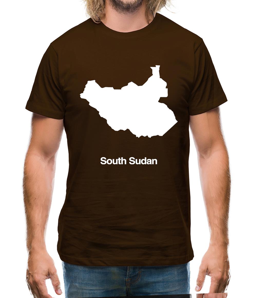 South Sudan Silhouette Mens T-Shirt South Sudan Silhouette Mens T-Shirt