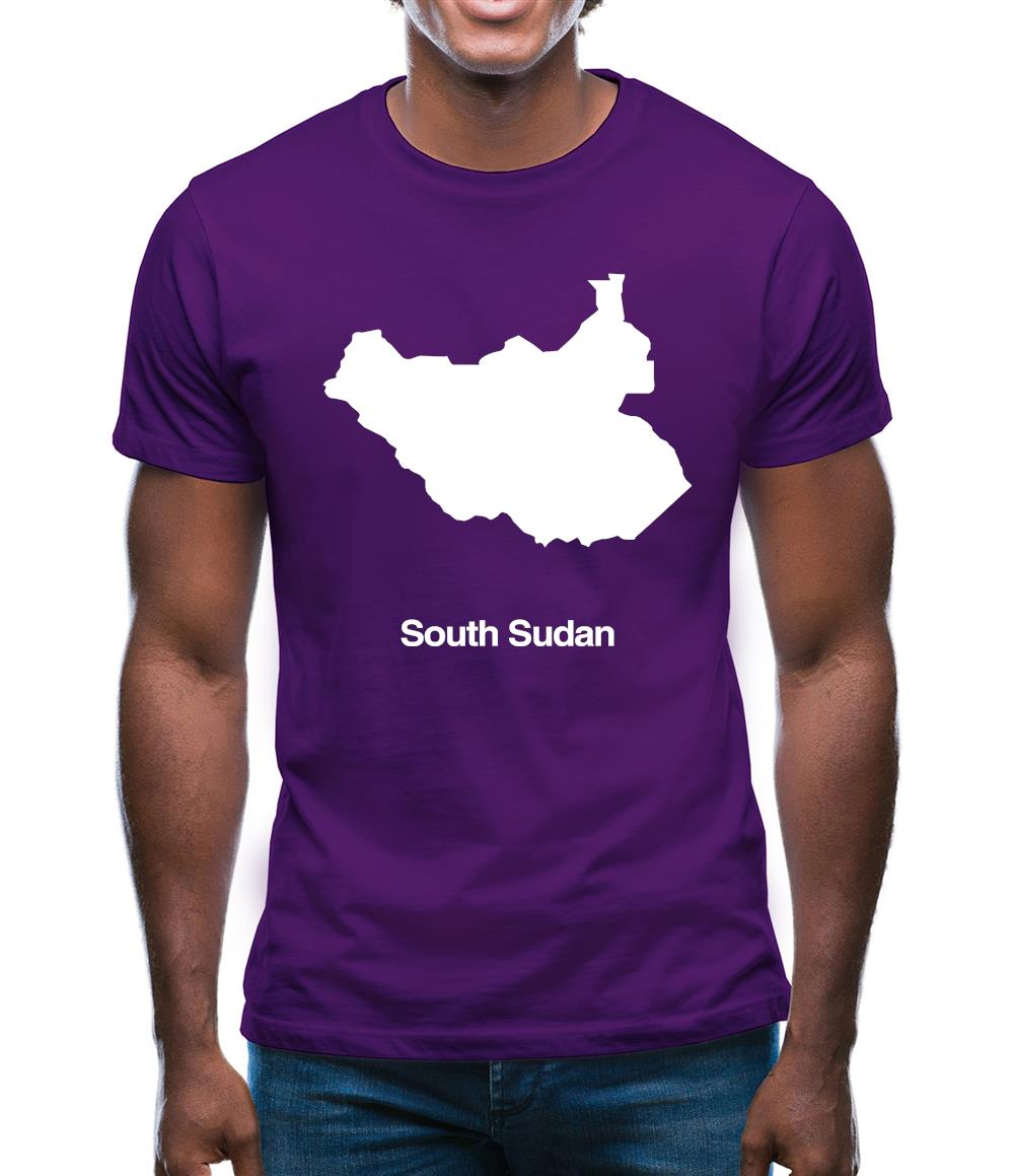South Sudan Silhouette Mens T-Shirt South Sudan Silhouette Mens T-Shirt