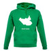 South Sudan Silhouette unisex hoodie South Sudan Silhouette unisex hoodie