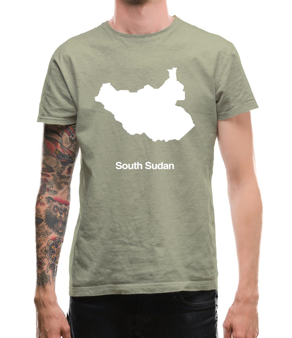 South Sudan Silhouette Mens T-Shirt South Sudan Silhouette Mens T-Shirt