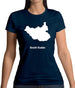 South Sudan Silhouette Womens T-Shirt South Sudan Silhouette Womens T-Shirt